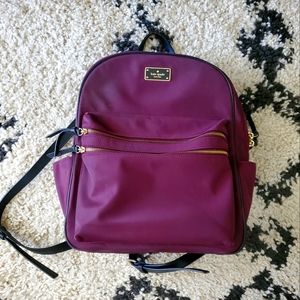 Kate Spade New York Wilson Road Bradley Backpack (Deep Plum)